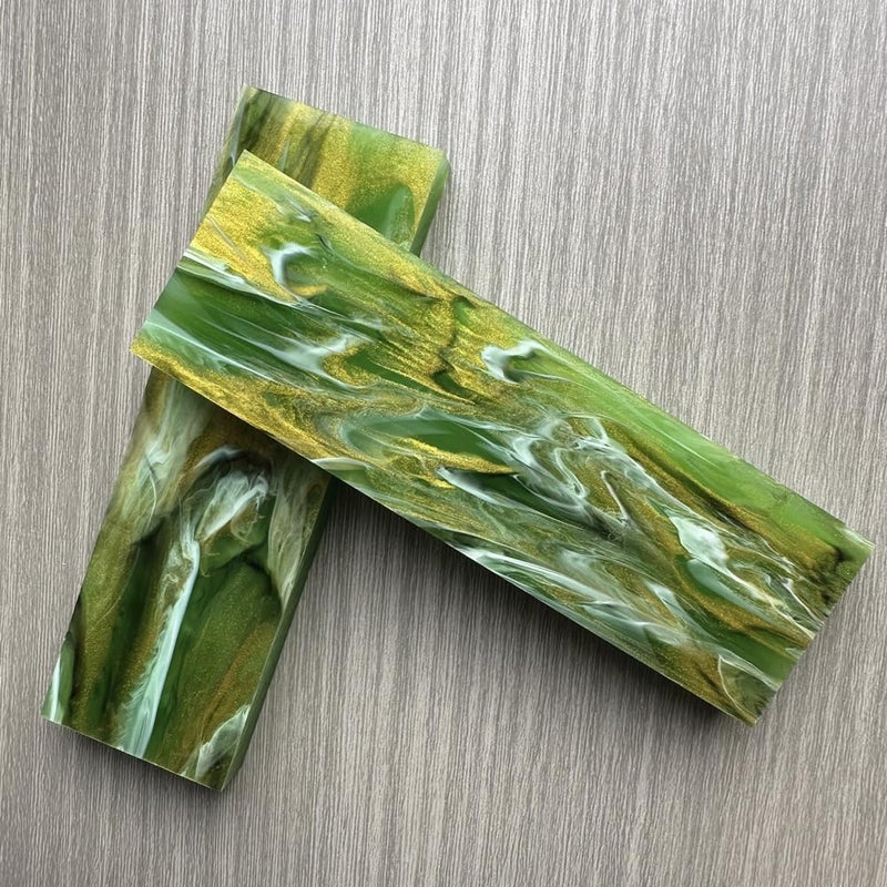 Uotowell Pre-Cut Epoxy Resin Scales Blanks for Decorative Inlays in Guitar Bodies, Necks, Engraved Knife Handle and Gun Grips - Image 3